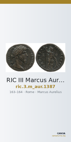RIC III Marcus Aurelius 1387 — CANOA