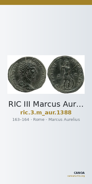 RIC III Marcus Aurelius 1388 — CANOA