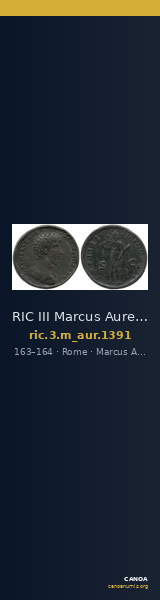 RIC III Marcus Aurelius 1391 — CANOA