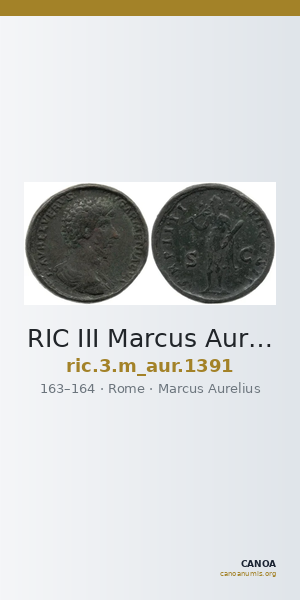 RIC III Marcus Aurelius 1391 — CANOA
