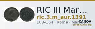 RIC III Marcus Aurelius 1391 — CANOA