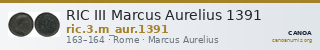 RIC III Marcus Aurelius 1391 — CANOA