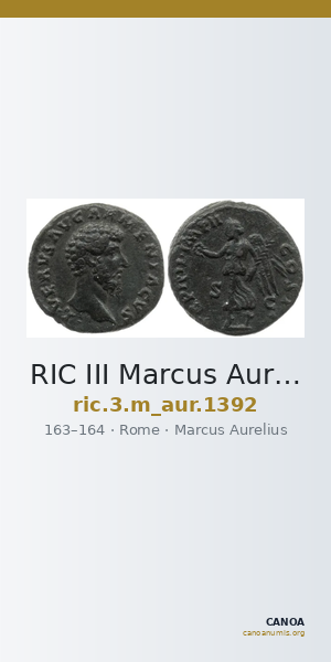 RIC III Marcus Aurelius 1392 — CANOA