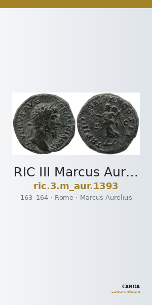 RIC III Marcus Aurelius 1393 — CANOA