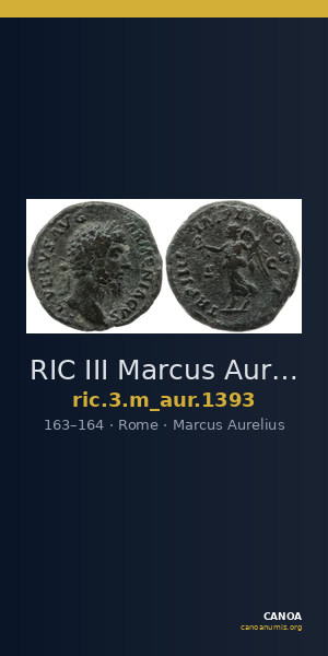 RIC III Marcus Aurelius 1393 — CANOA
