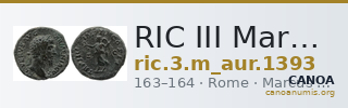 RIC III Marcus Aurelius 1393 — CANOA
