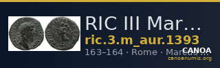 RIC III Marcus Aurelius 1393 — CANOA