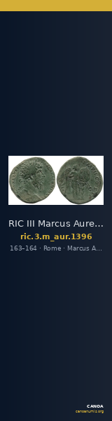 RIC III Marcus Aurelius 1396 — CANOA