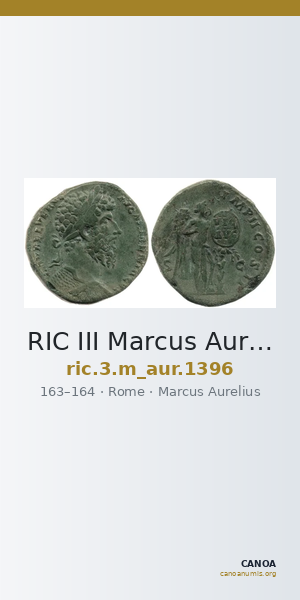RIC III Marcus Aurelius 1396 — CANOA