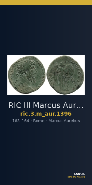 RIC III Marcus Aurelius 1396 — CANOA