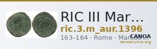 RIC III Marcus Aurelius 1396 — CANOA