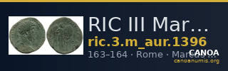 RIC III Marcus Aurelius 1396 — CANOA