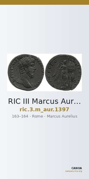 RIC III Marcus Aurelius 1397 — CANOA