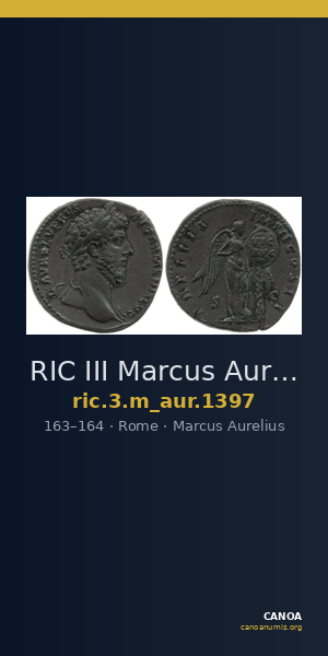 RIC III Marcus Aurelius 1397 — CANOA