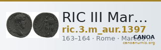 RIC III Marcus Aurelius 1397 — CANOA