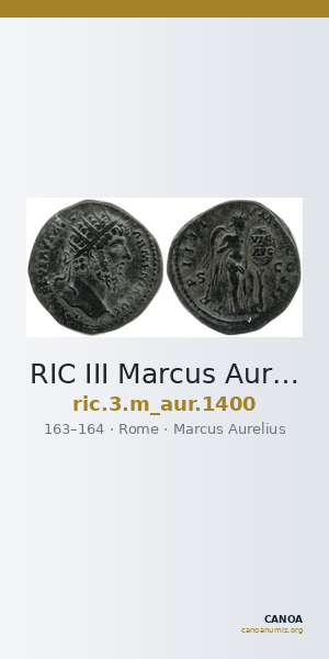 RIC III Marcus Aurelius 1400 — CANOA