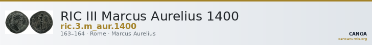 RIC III Marcus Aurelius 1400 — CANOA
