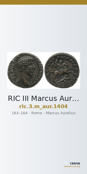 RIC III Marcus Aurelius 1404 — CANOA