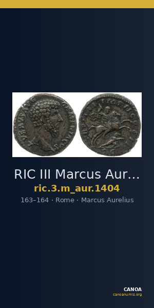 RIC III Marcus Aurelius 1404 — CANOA