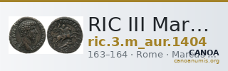RIC III Marcus Aurelius 1404 — CANOA