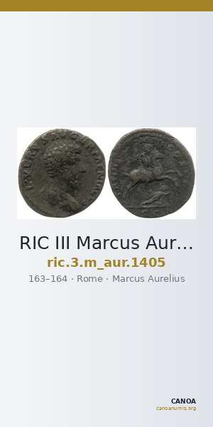 RIC III Marcus Aurelius 1405 — CANOA