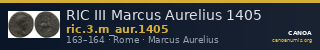 RIC III Marcus Aurelius 1405 — CANOA