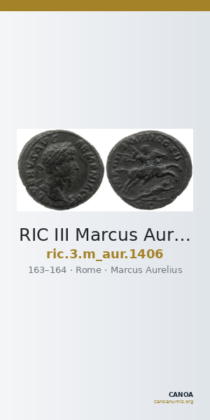 RIC III Marcus Aurelius 1406 — CANOA