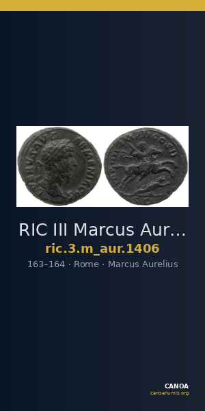 RIC III Marcus Aurelius 1406 — CANOA