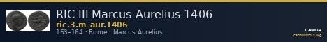 RIC III Marcus Aurelius 1406 — CANOA
