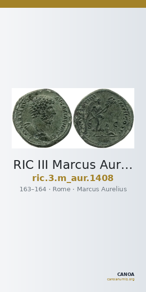 RIC III Marcus Aurelius 1408 — CANOA