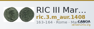 RIC III Marcus Aurelius 1408 — CANOA