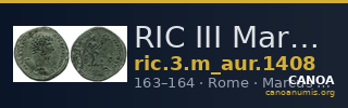RIC III Marcus Aurelius 1408 — CANOA