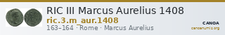 RIC III Marcus Aurelius 1408 — CANOA