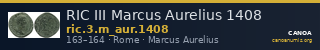 RIC III Marcus Aurelius 1408 — CANOA