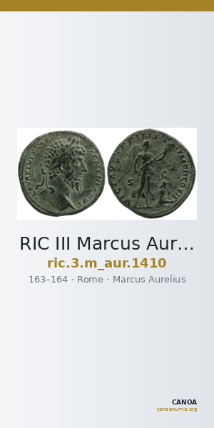 RIC III Marcus Aurelius 1410 — CANOA