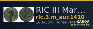 RIC III Marcus Aurelius 1410 — CANOA
