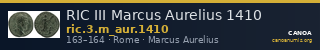 RIC III Marcus Aurelius 1410 — CANOA