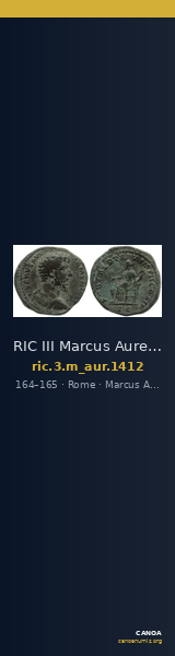 RIC III Marcus Aurelius 1412 — CANOA