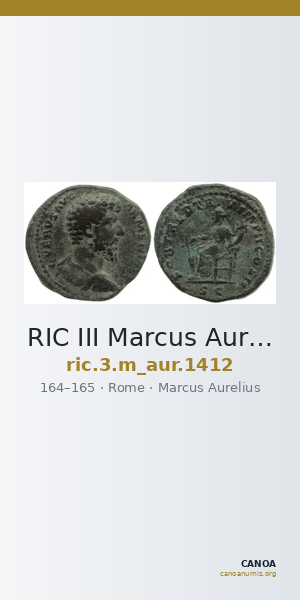 RIC III Marcus Aurelius 1412 — CANOA