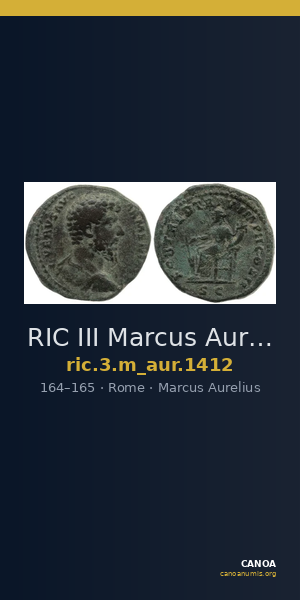 RIC III Marcus Aurelius 1412 — CANOA