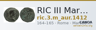 RIC III Marcus Aurelius 1412 — CANOA