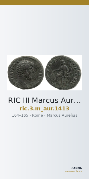 RIC III Marcus Aurelius 1413 — CANOA