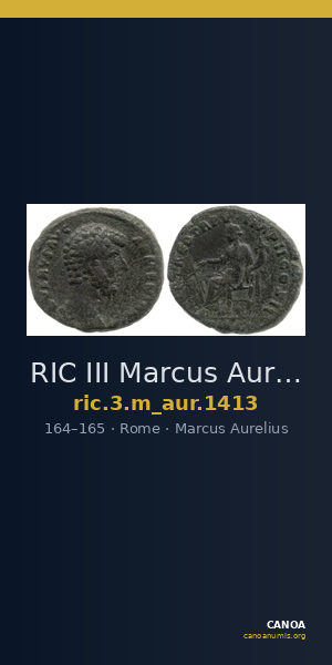 RIC III Marcus Aurelius 1413 — CANOA