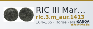 RIC III Marcus Aurelius 1413 — CANOA