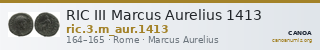 RIC III Marcus Aurelius 1413 — CANOA