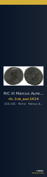 RIC III Marcus Aurelius 1414 — CANOA