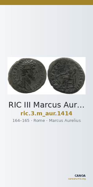 RIC III Marcus Aurelius 1414 — CANOA