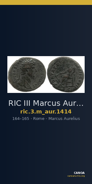 RIC III Marcus Aurelius 1414 — CANOA