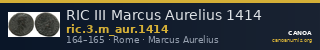 RIC III Marcus Aurelius 1414 — CANOA