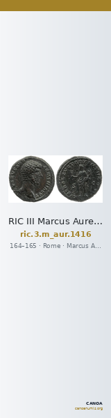 RIC III Marcus Aurelius 1416 — CANOA